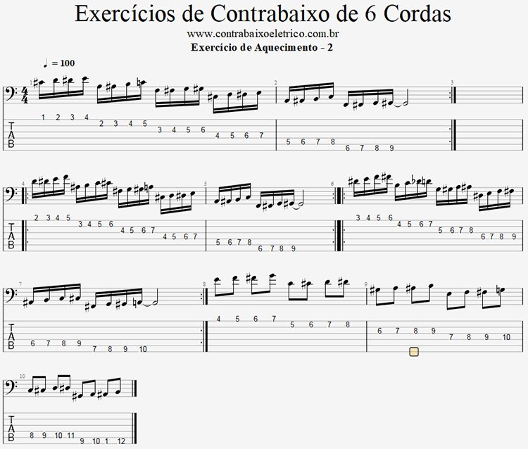 exercicio-aquecimentoII-baixo-6-cordas Exercícios de aquecimento II